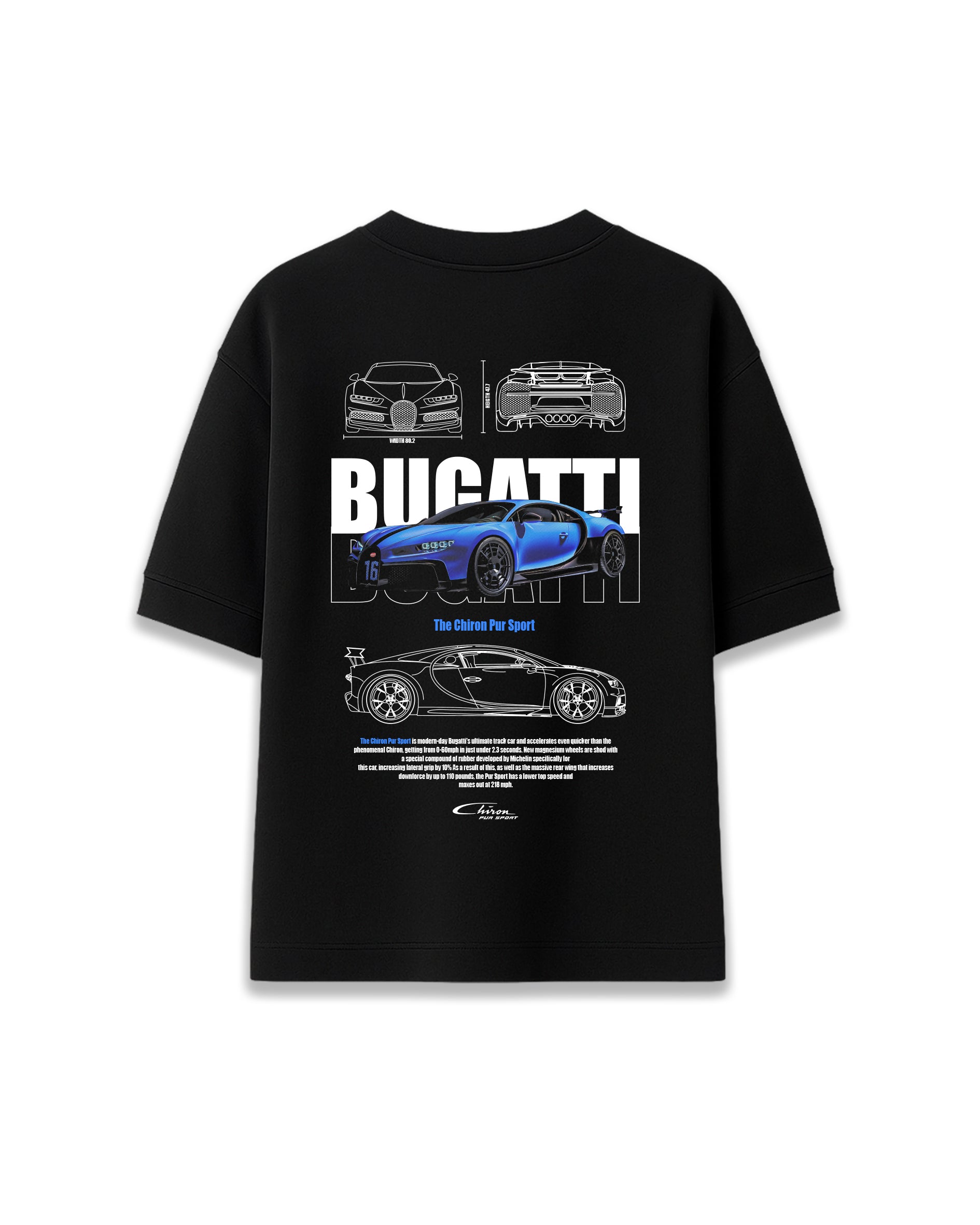 Bugatti Chiron - Camiseta