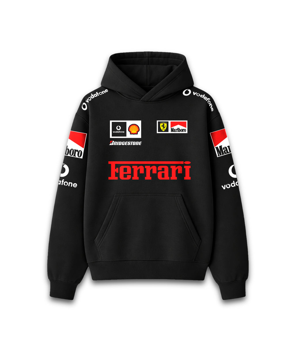 Hoodie Ferrari Classic buzo rojo con logo Ferrari