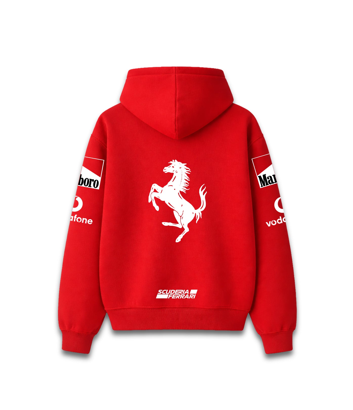 Hoodie Ferrari Classic buzo rojo con logo Ferrari