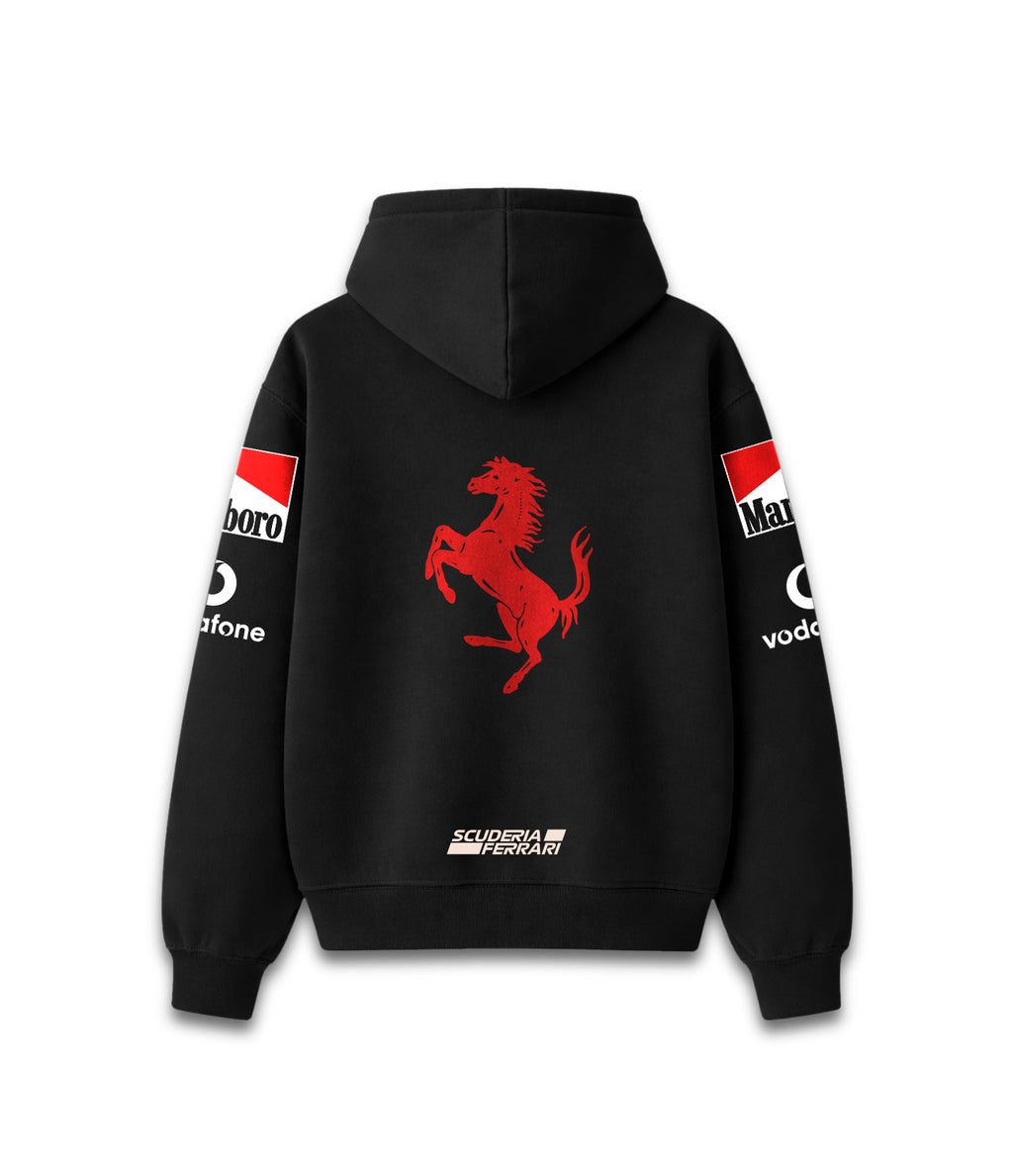 Hoodie Ferrari Classic buzo rojo con logo Ferrari