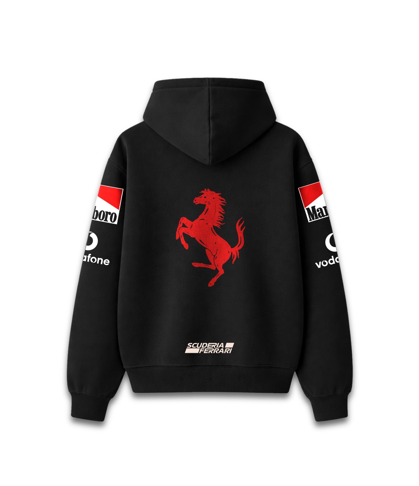 Hoodie Ferrari Classic buzo rojo con logo Ferrari