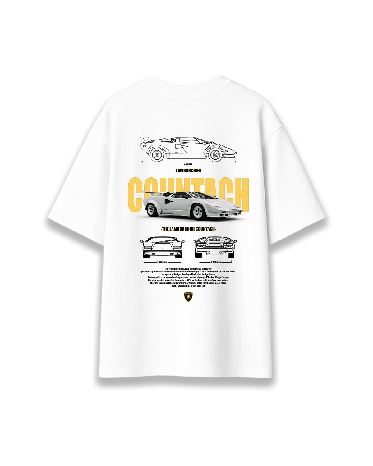 Lamborghini countach - Camiseta