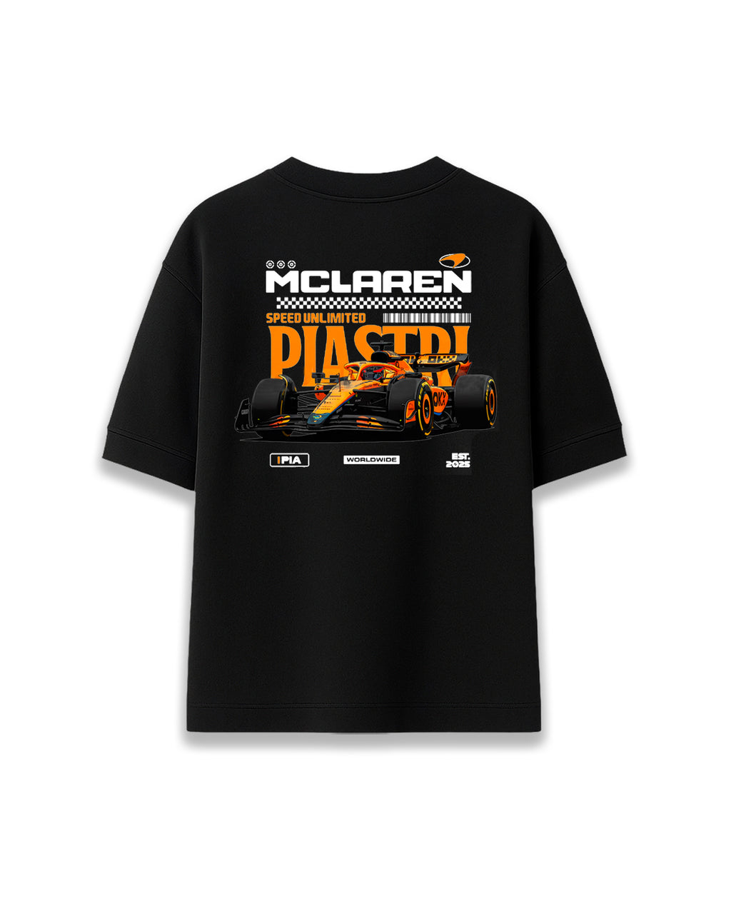 Camiseta Formula 1 MCL Piastri – Algodón Premium Streetwear
