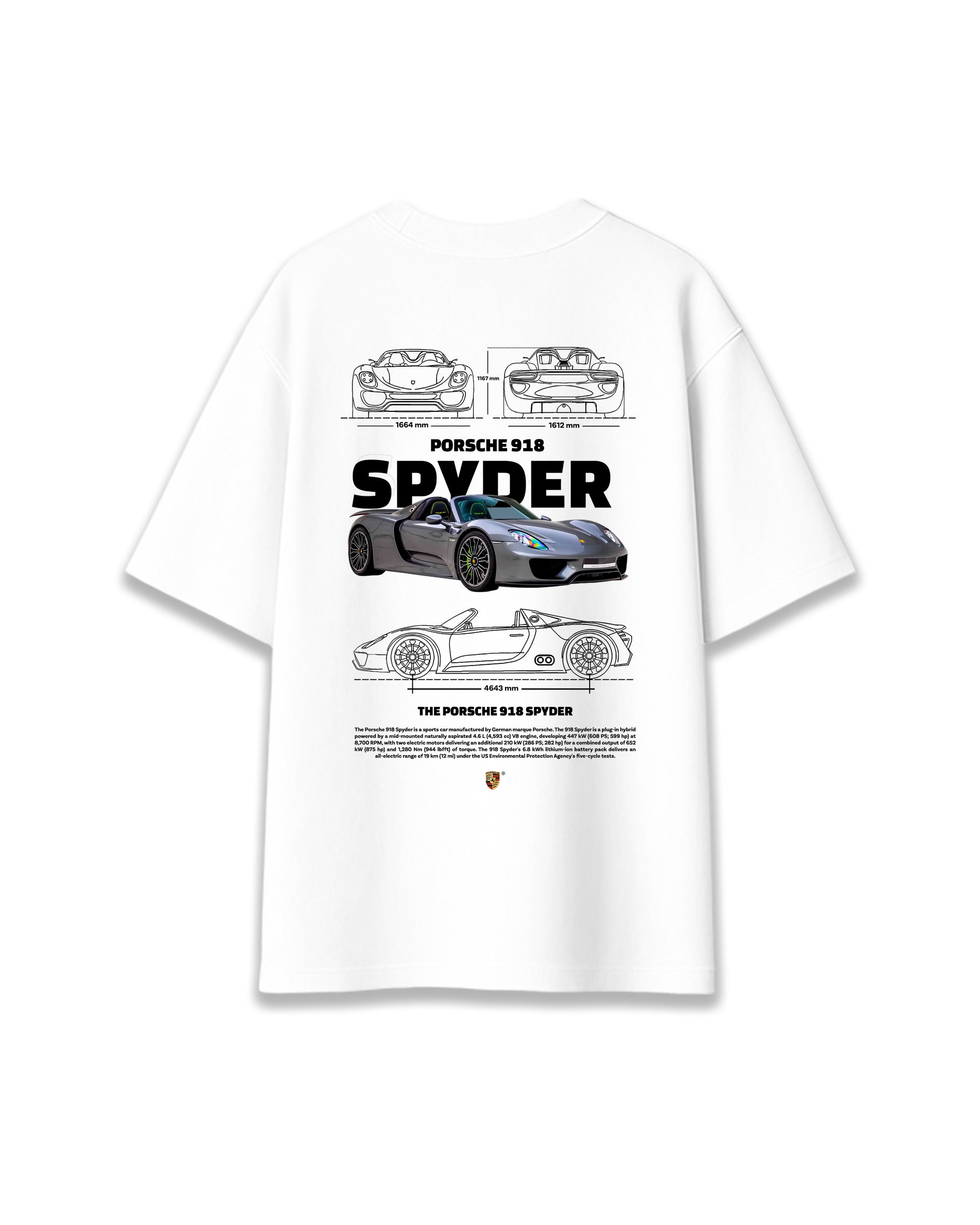 PORSCHE SPYDER 918 - CAMISETA